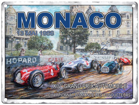 Monaco 13 Mai 1958 Grand Prix -  Metal Sign