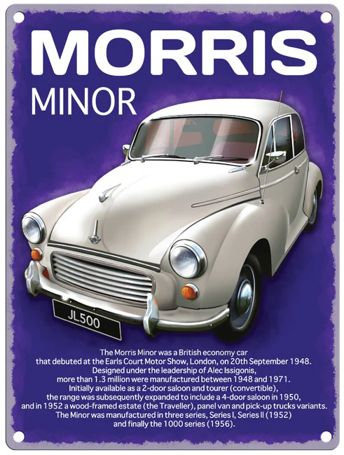 Morris Minor -  Metal Sign