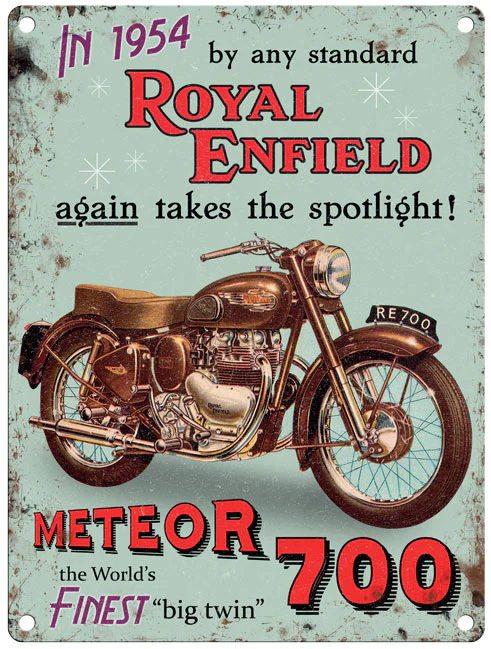 Royal Enfield - Meteor 700 -  Metal Sign